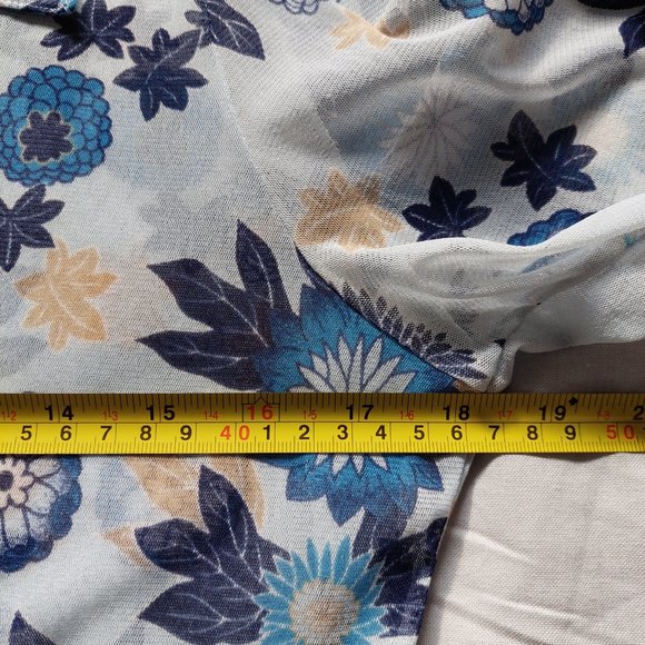 MEXX See Through Y2K Semi Mesh Women Button Up Shirt , US 8/FR L - Picture 4 of 8